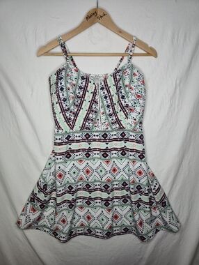 Twik By Simons Ladies Multicoloured Spaghetti Strap Summer Dress Size Large